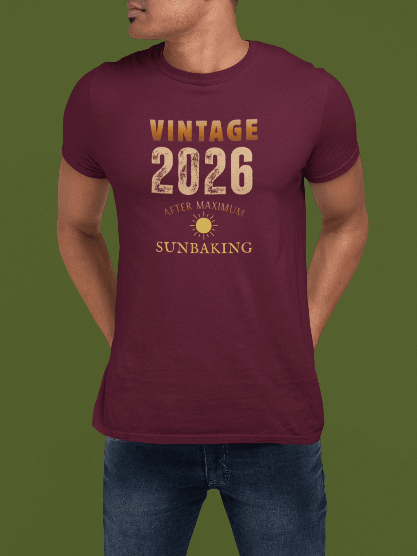 Vintage 2026 Retro Sunbaked T-Shirt Faded Distressed Aesthetic Tee - Guilty Kick Apparel