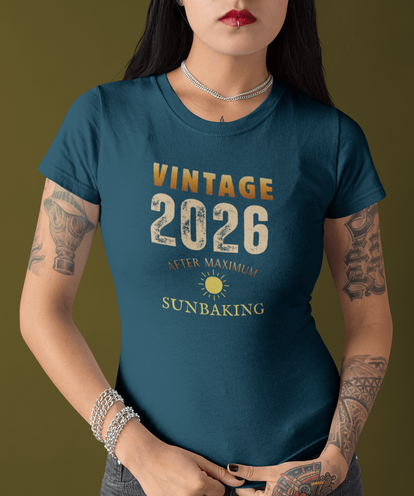 Vintage 2026 Retro Sunbaked T-Shirt Faded Distressed Aesthetic Tee - Guilty Kick Apparel