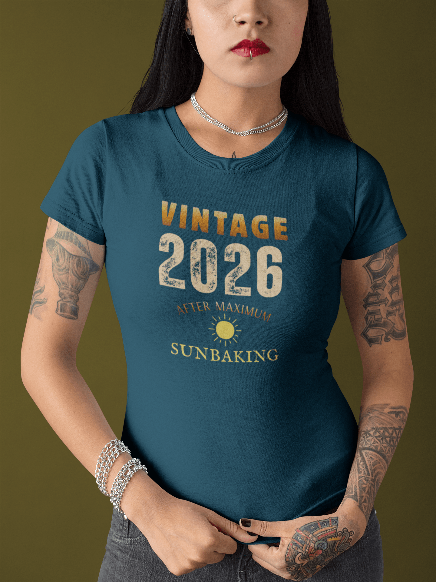 Vintage 2026 Retro Sunbaked T-Shirt Faded Distressed Aesthetic Tee - Guilty Kick Apparel