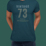 Vintage 73 Retro Sunbaked T-Shirt Faded Distressed Aesthetic Premium Tee - Guilty Kick Apparel