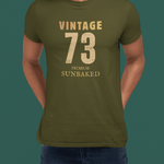 Vintage 73 Retro Sunbaked T-Shirt Faded Distressed Aesthetic Premium Tee - Guilty Kick Apparel