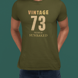 Vintage 73 Retro Sunbaked T-Shirt Faded Distressed Aesthetic Premium Tee - Guilty Kick Apparel
