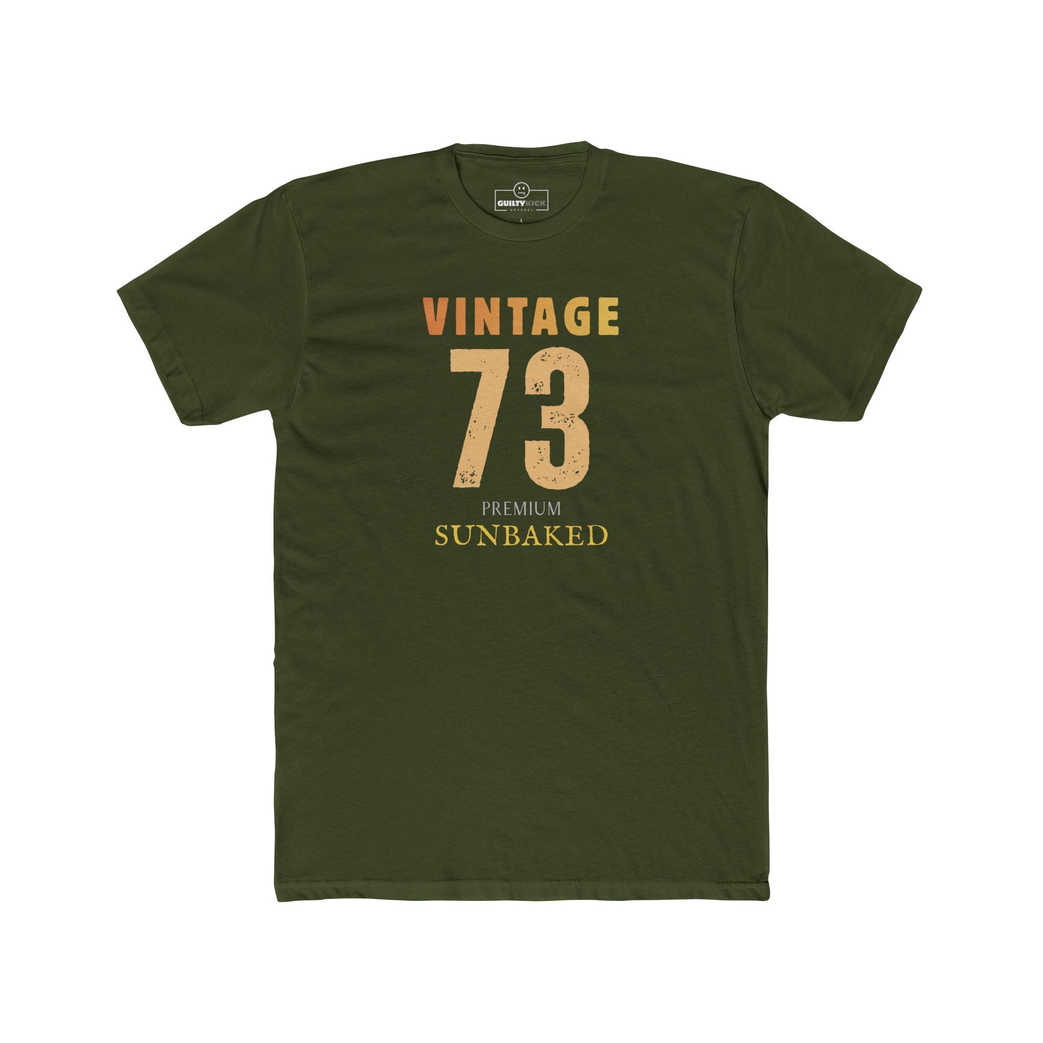 Vintage 73 Retro Sunbaked T-Shirt Faded Distressed Aesthetic Premium Tee - Guilty Kick Apparel