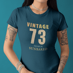 Vintage 73 Retro Sunbaked T-Shirt Faded Distressed Aesthetic Premium Tee - Guilty Kick Apparel