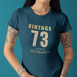 Vintage 73 Retro Sunbaked T-Shirt Faded Distressed Aesthetic Premium Tee - Guilty Kick Apparel
