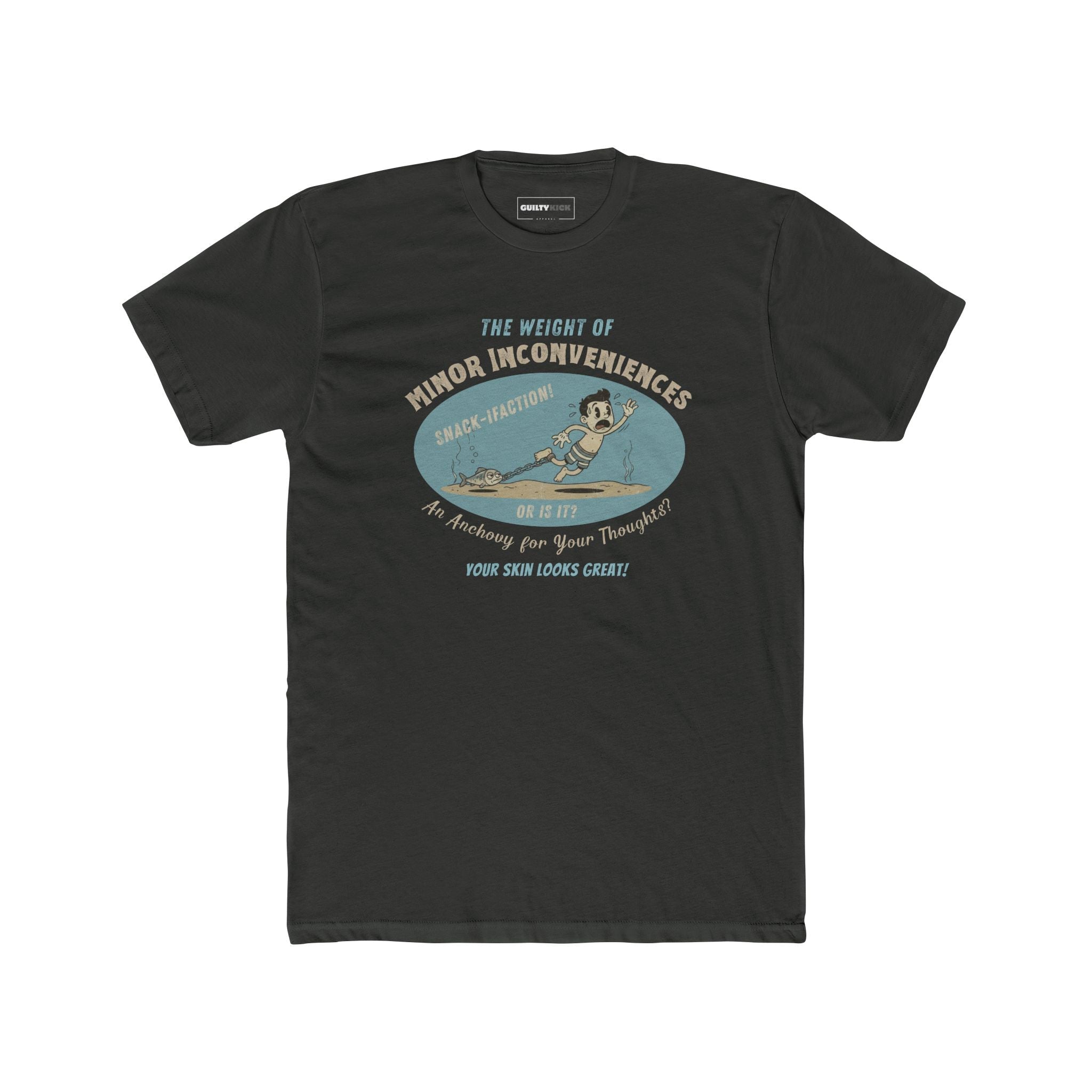 Vintage Absurdist "Weight of Minor Inconveniences" Retro Cartoon T-Shirt - Guilty Kick Apparel