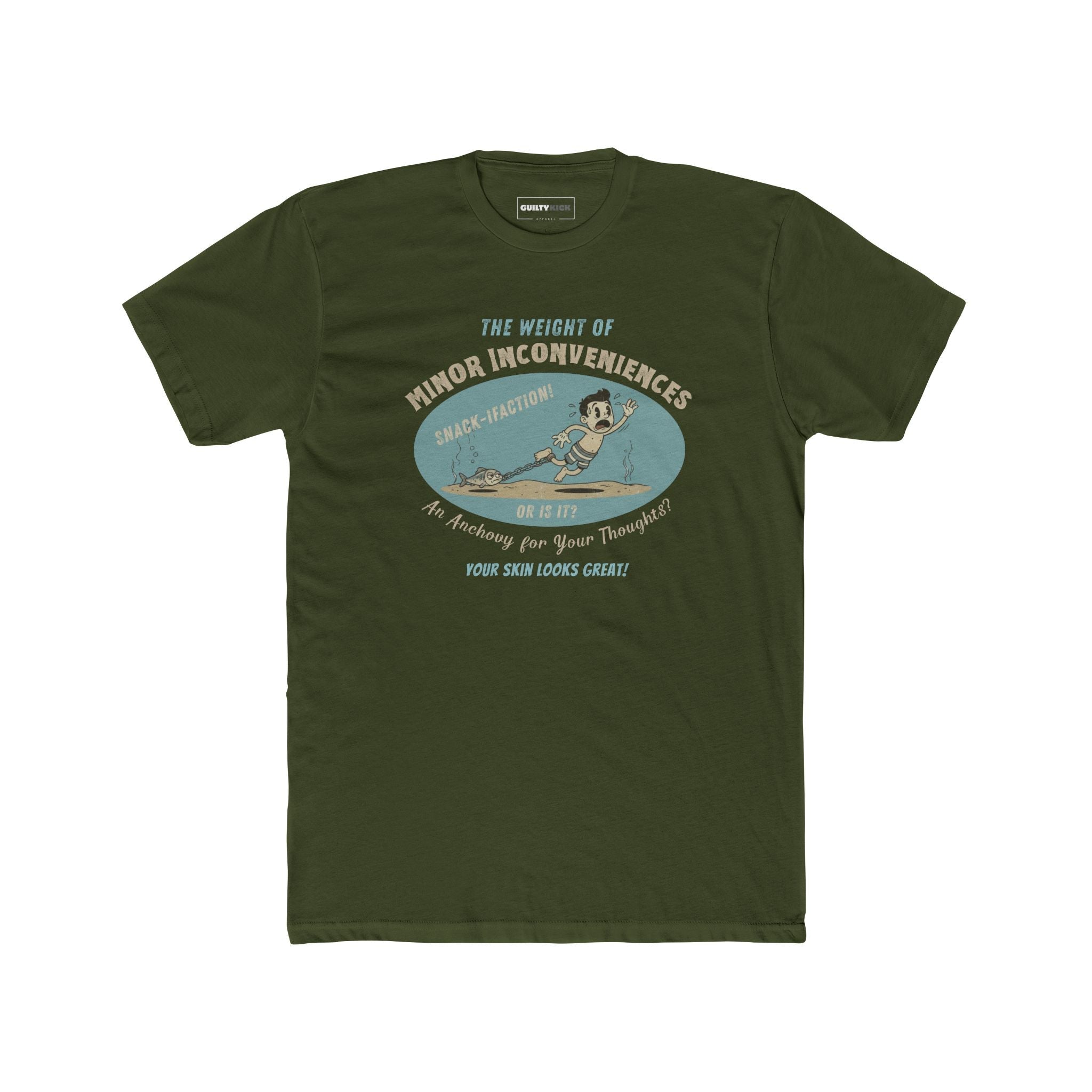 Vintage Absurdist "Weight of Minor Inconveniences" Retro Cartoon T-Shirt - Guilty Kick Apparel