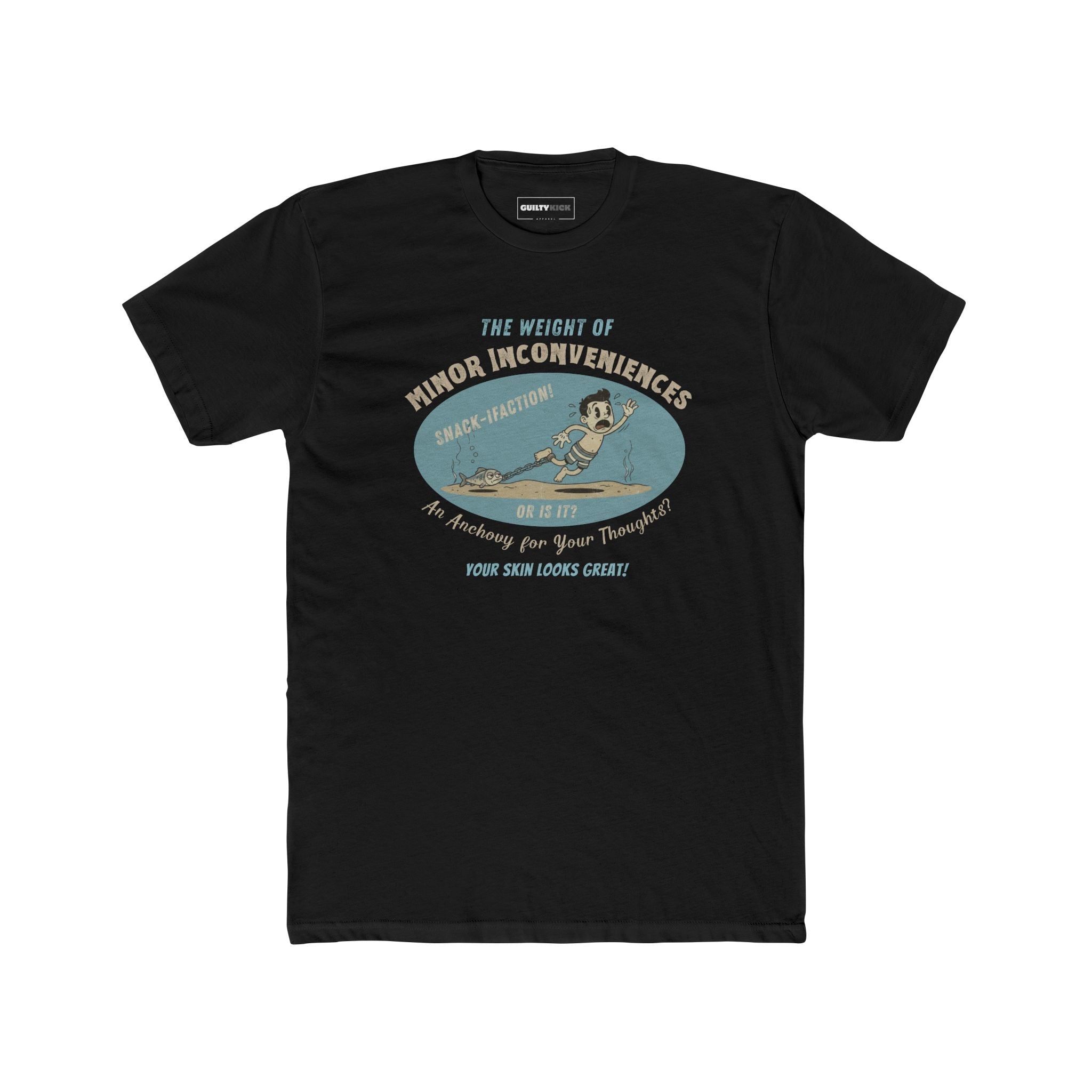 Vintage Absurdist "Weight of Minor Inconveniences" Retro Cartoon T-Shirt - Guilty Kick Apparel
