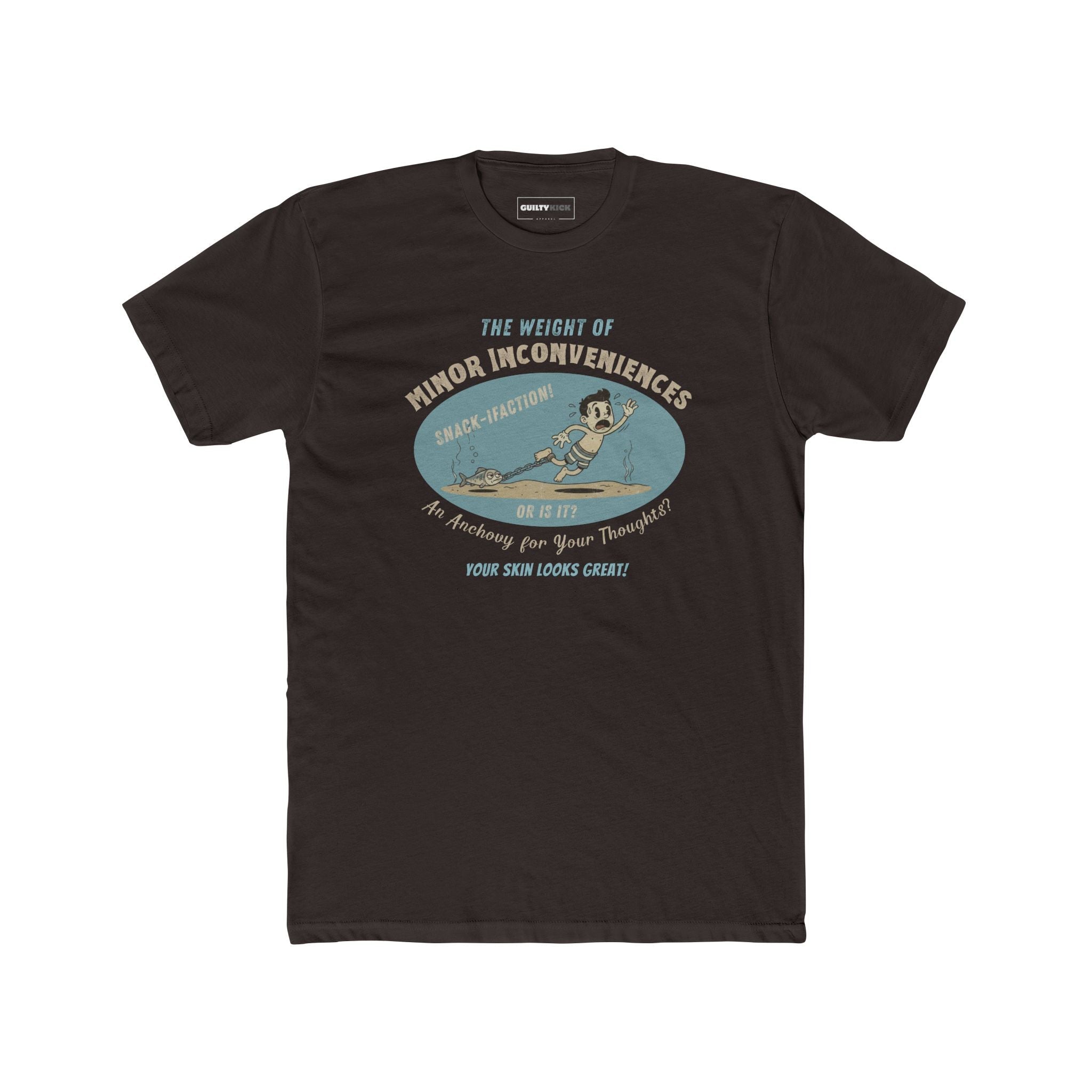Vintage Absurdist "Weight of Minor Inconveniences" Retro Cartoon T-Shirt - Guilty Kick Apparel