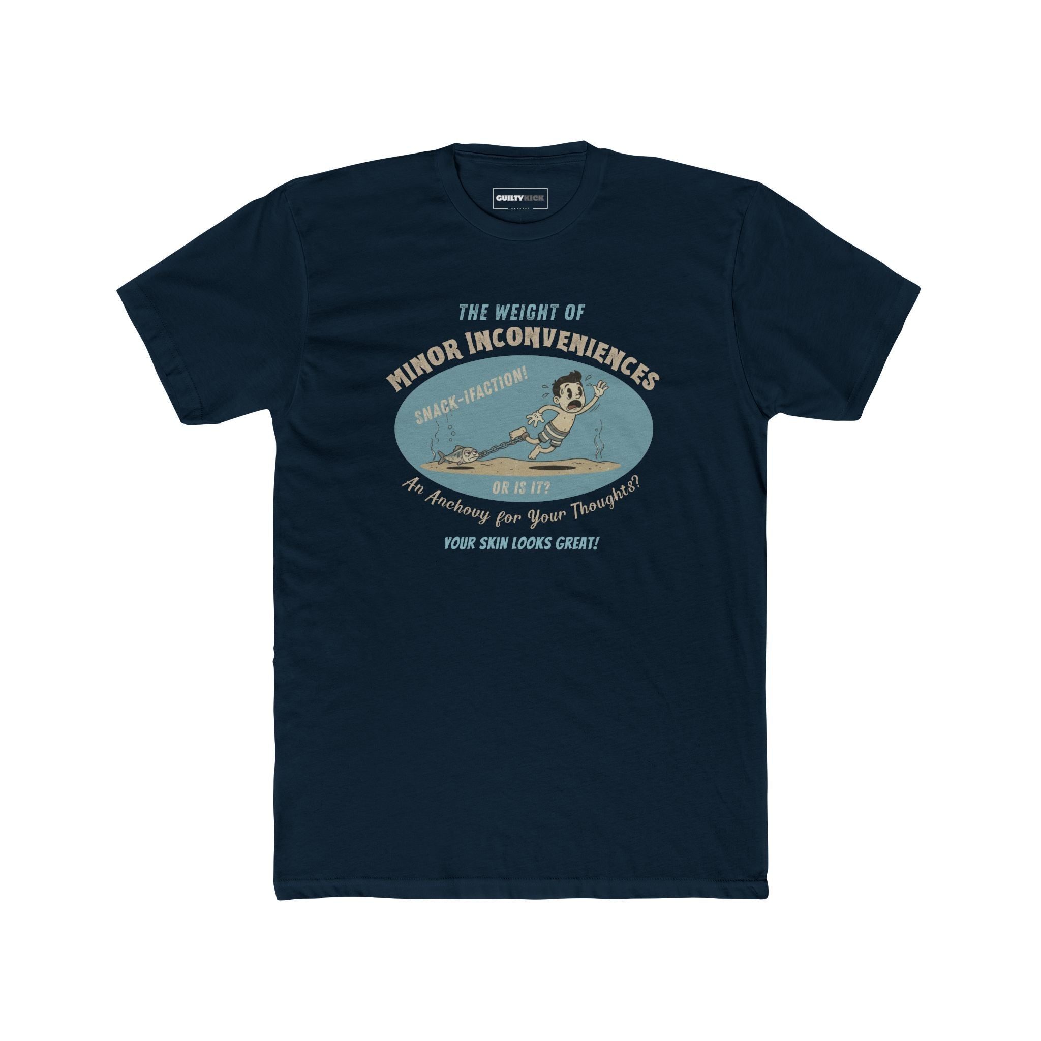 Vintage Absurdist "Weight of Minor Inconveniences" Retro Cartoon T-Shirt - Guilty Kick Apparel