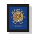 Vintage Benvolio's Pizza Joint Poster, Kitchen Wall Art, 1952 Print - Guilty Kick Apparel