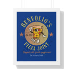 Vintage Benvolio's Pizza Joint Poster, Kitchen Wall Art, 1952 Print - Guilty Kick Apparel