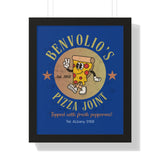 Vintage Benvolio's Pizza Joint Poster, Kitchen Wall Art, 1952 Print - Guilty Kick Apparel