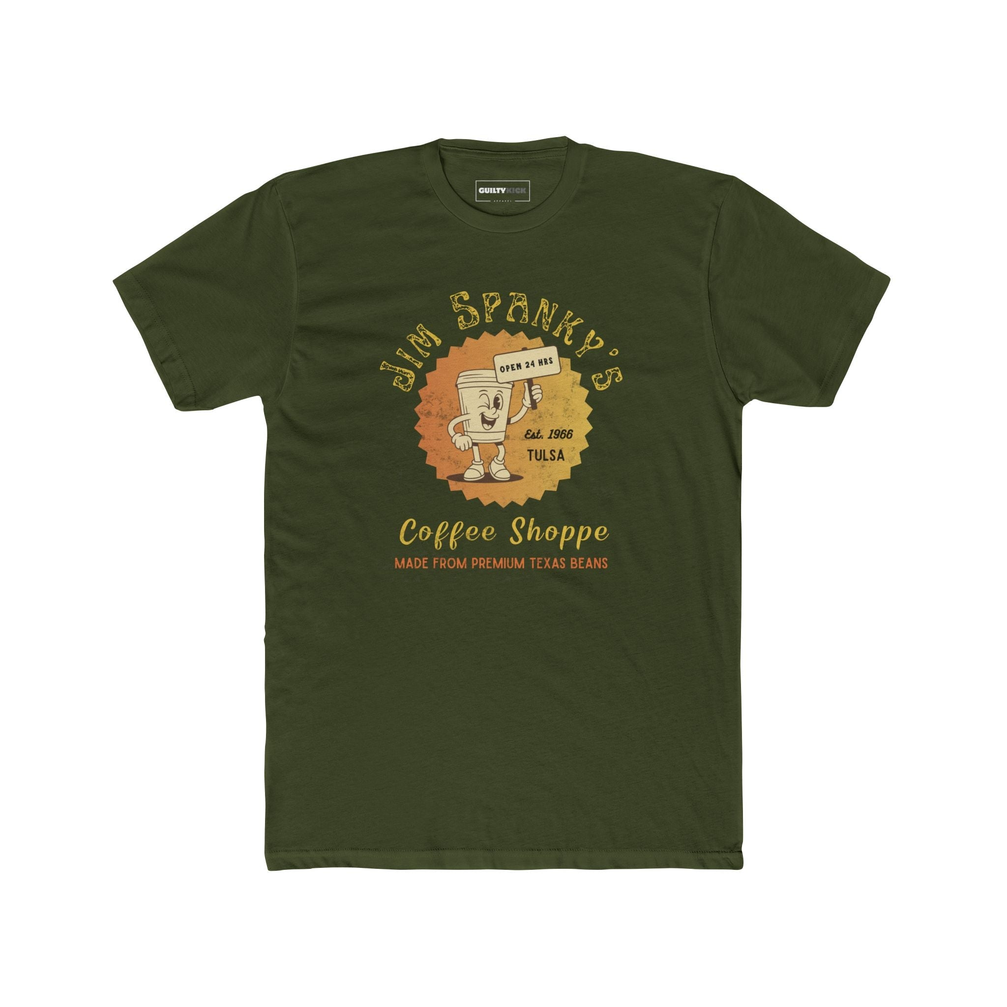 Vintage Coffee Shop Graphic Tee - Guilty Kick Apparel