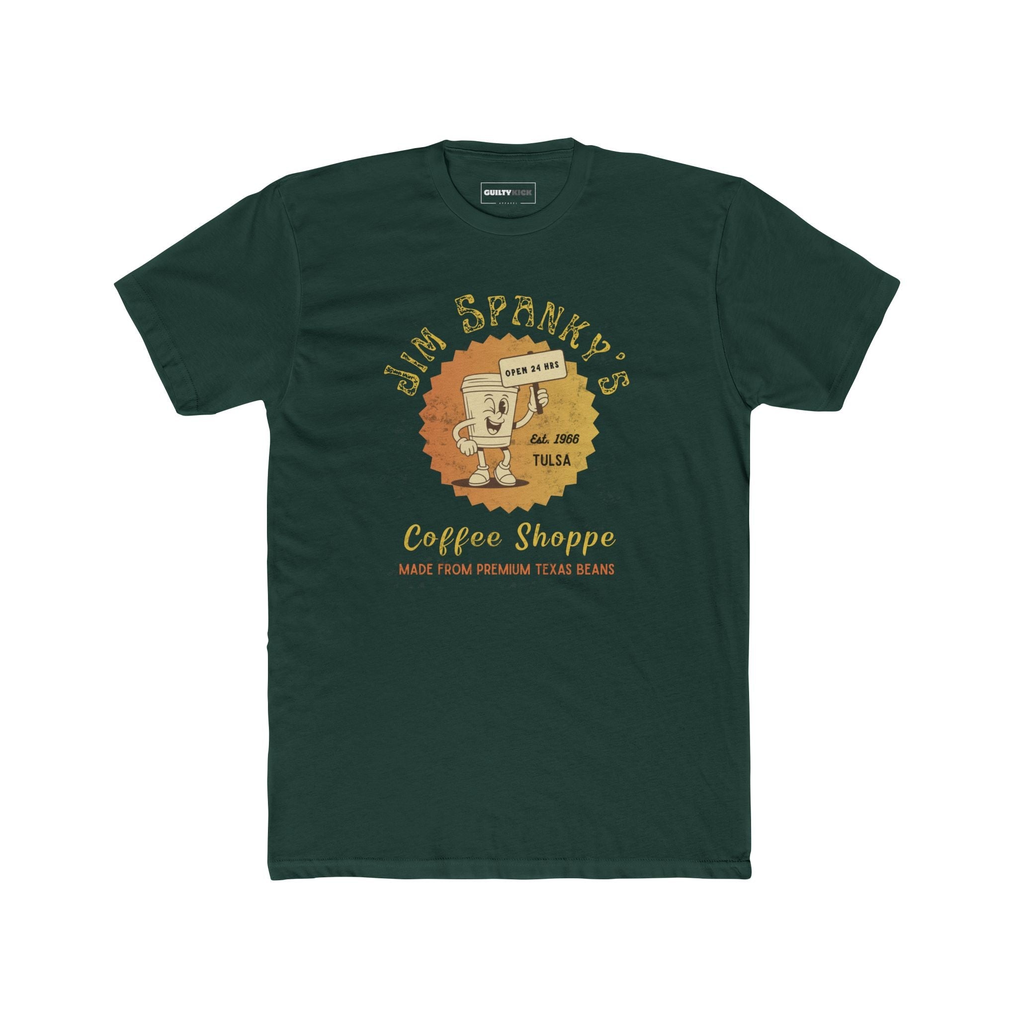 Vintage Coffee Shop Graphic Tee - Guilty Kick Apparel