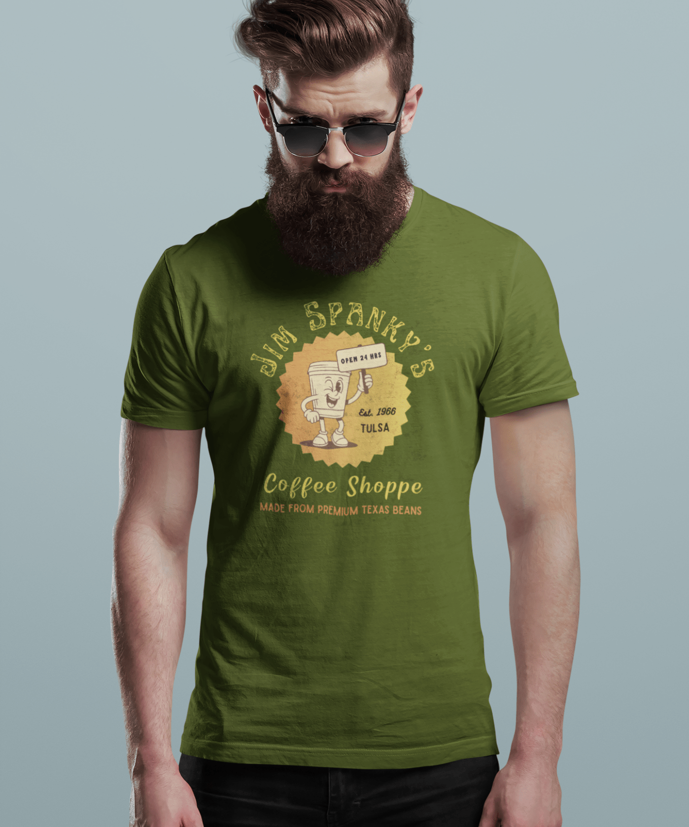 Vintage Coffee Shop Graphic Tee - Guilty Kick Apparel