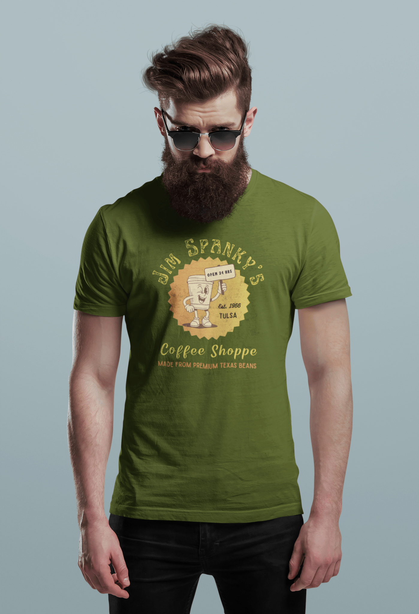 Vintage Coffee Shop Graphic Tee - Guilty Kick Apparel