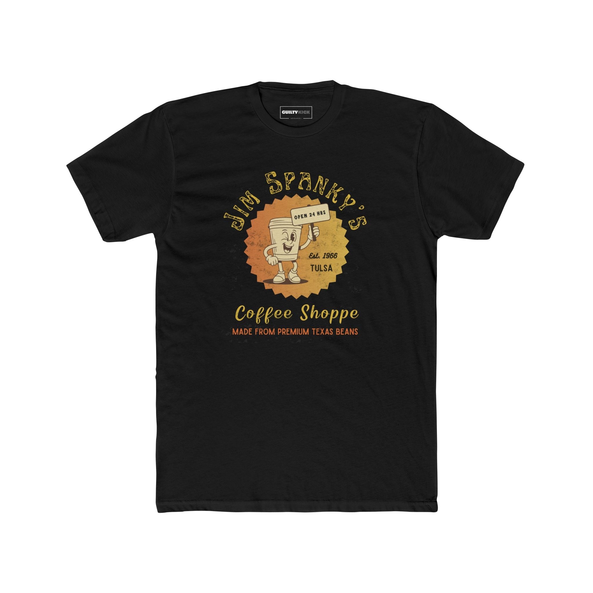Vintage Coffee Shop Graphic Tee - Guilty Kick Apparel