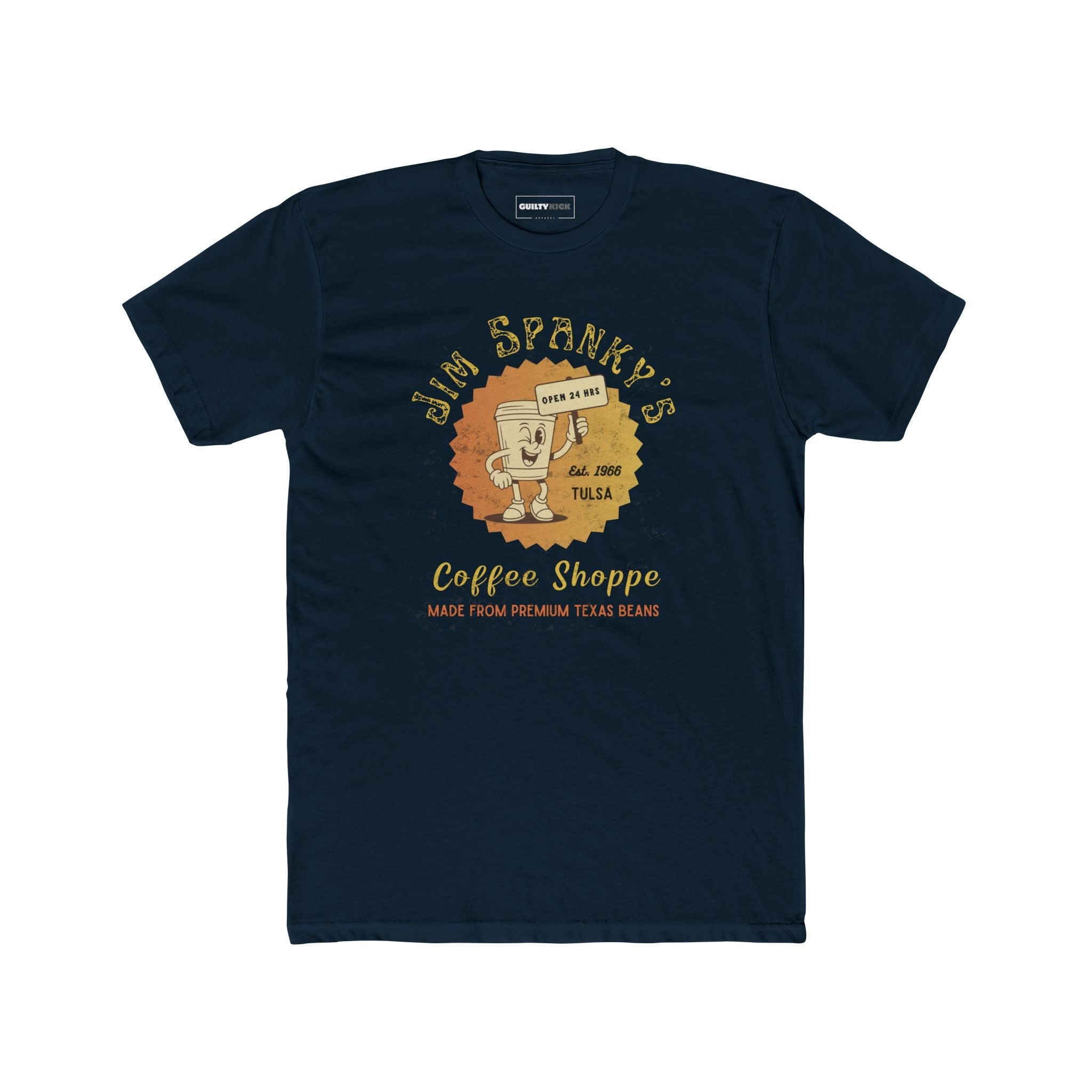 Vintage Coffee Shop Graphic Tee - Guilty Kick Apparel