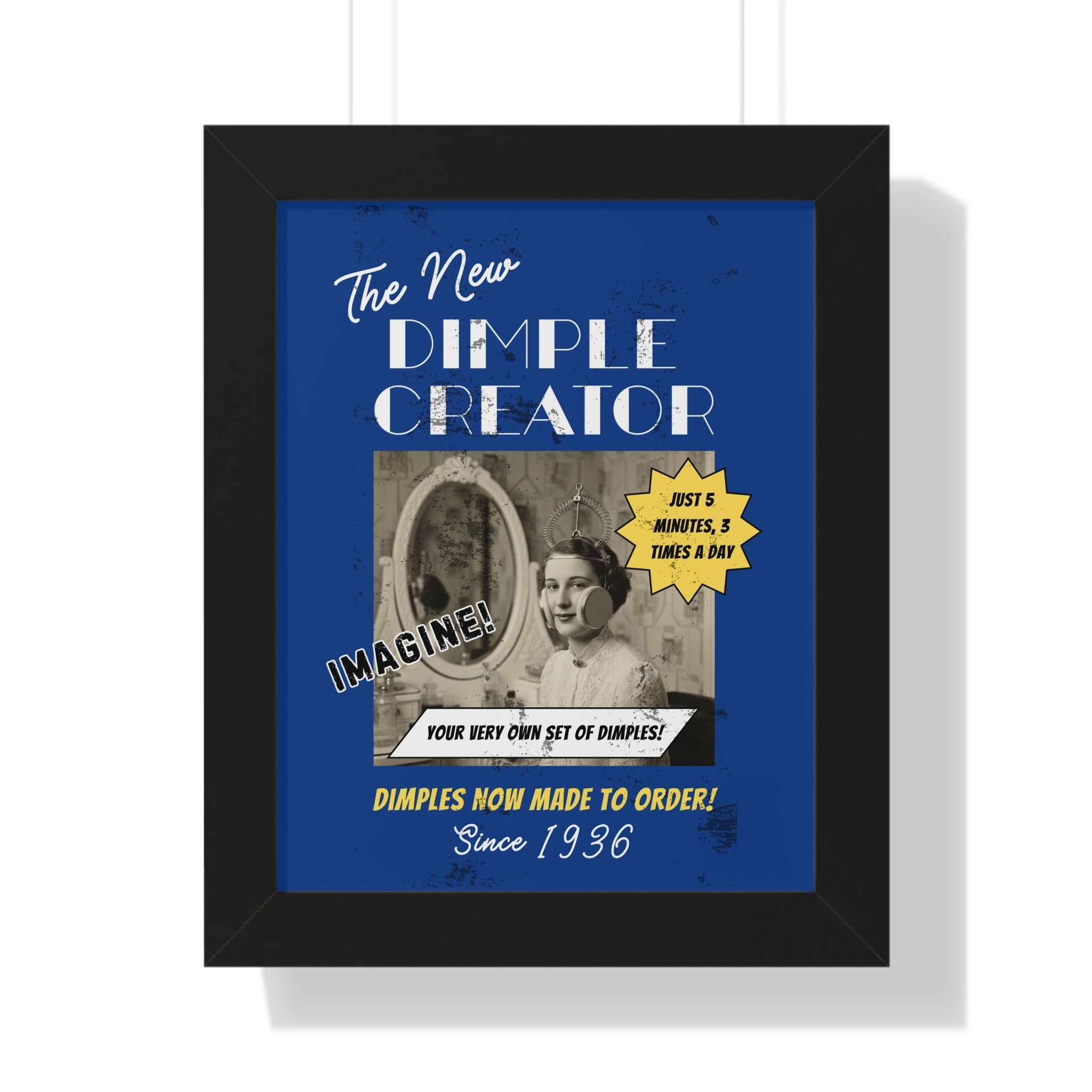 Vintage Dimple Maker Advertisement Framed Poster - Guilty Kick Apparel