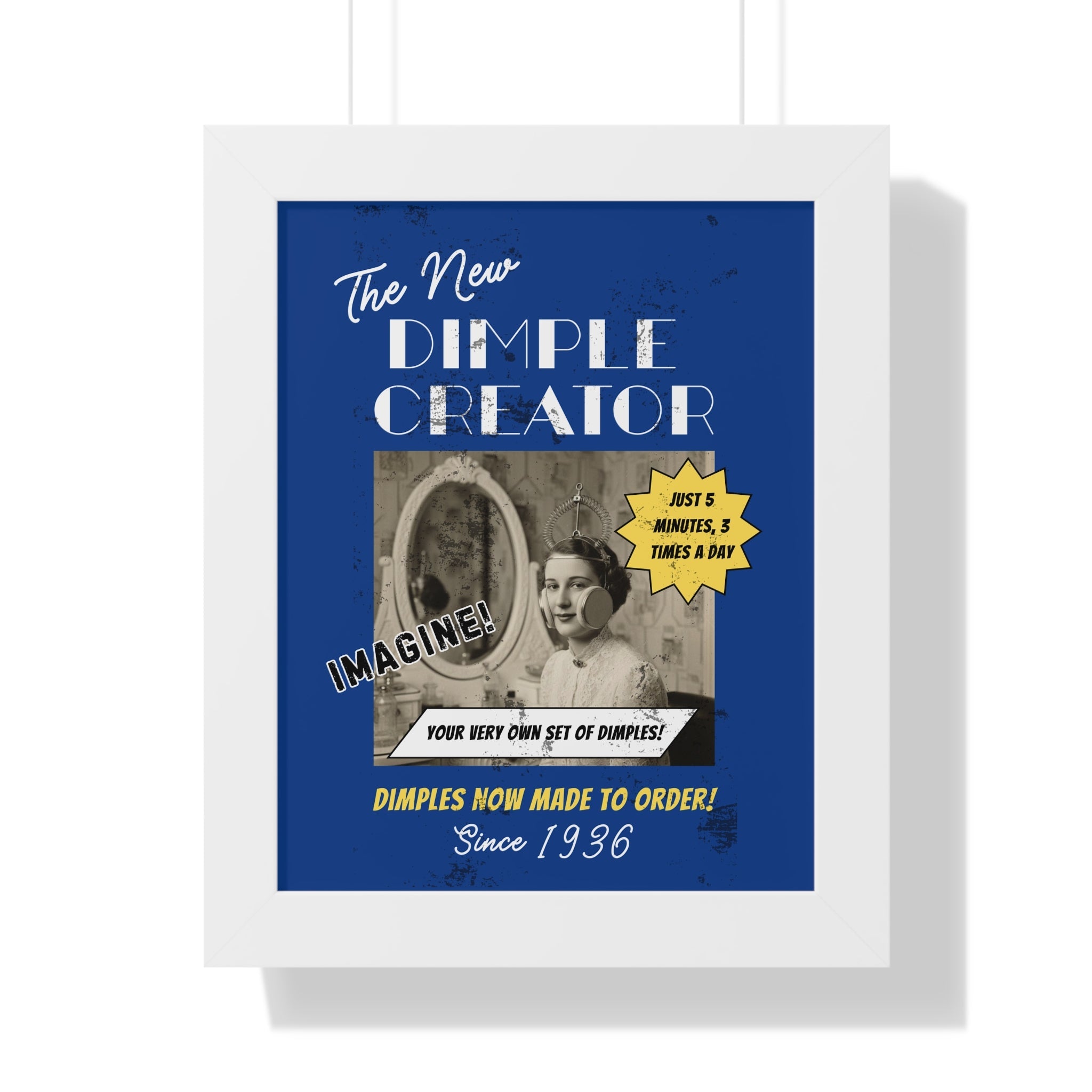 Vintage Dimple Maker Advertisement Framed Poster - Guilty Kick Apparel