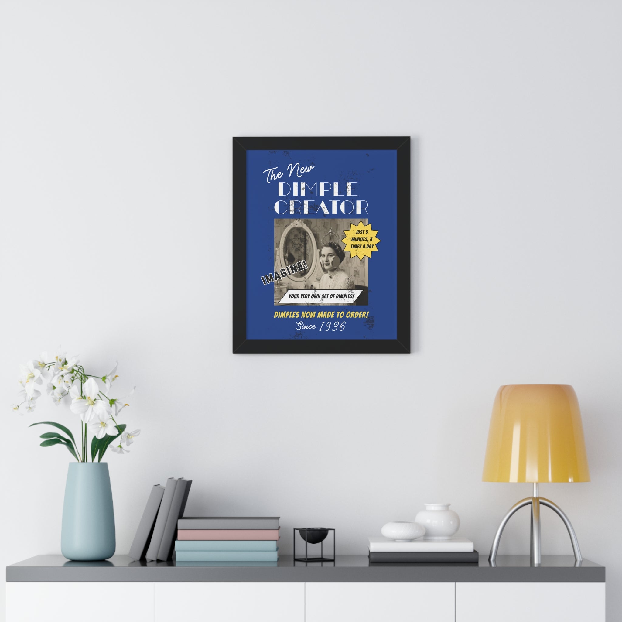 Vintage Dimple Maker Advertisement Framed Poster - Guilty Kick Apparel