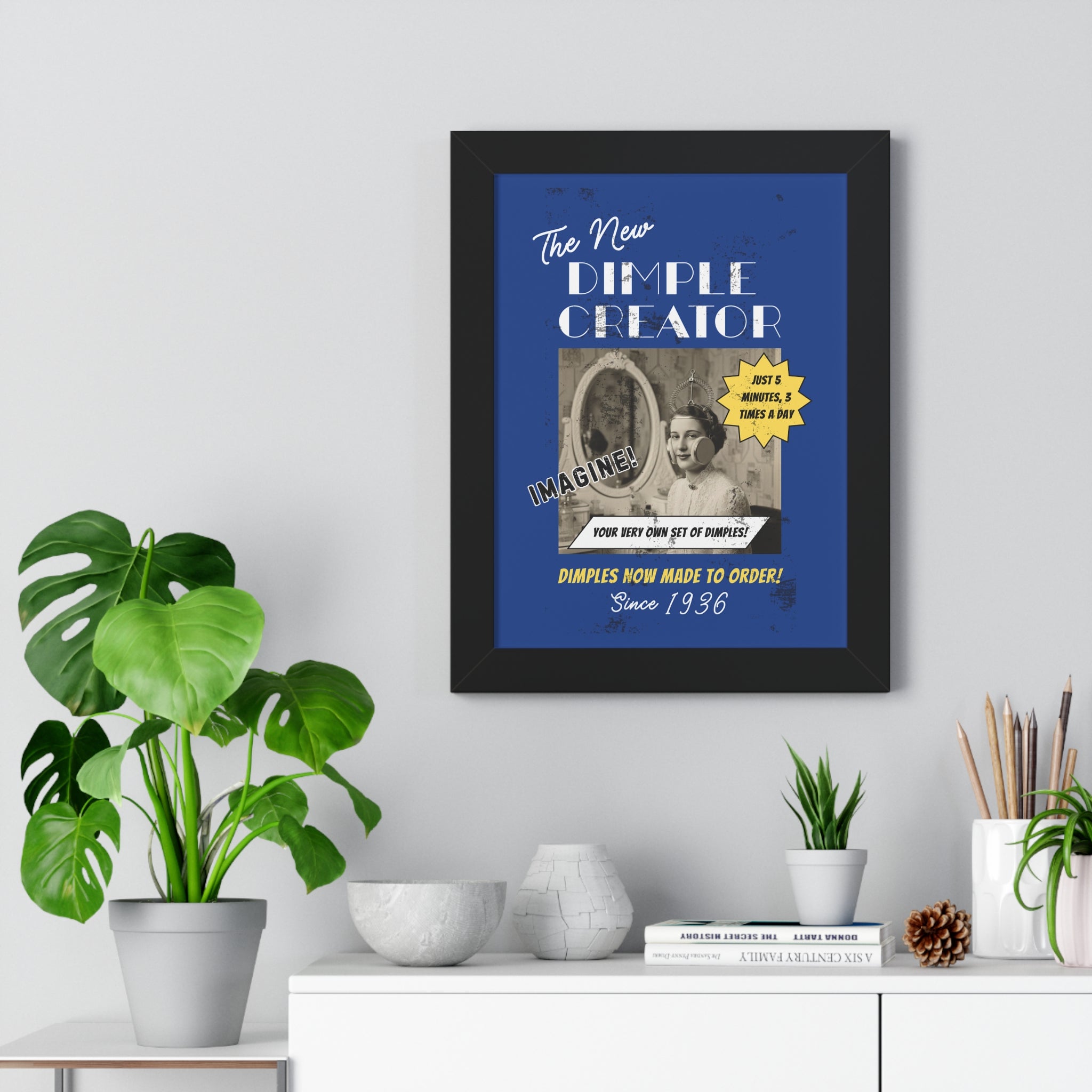 Vintage Dimple Maker Advertisement Framed Poster - Guilty Kick Apparel