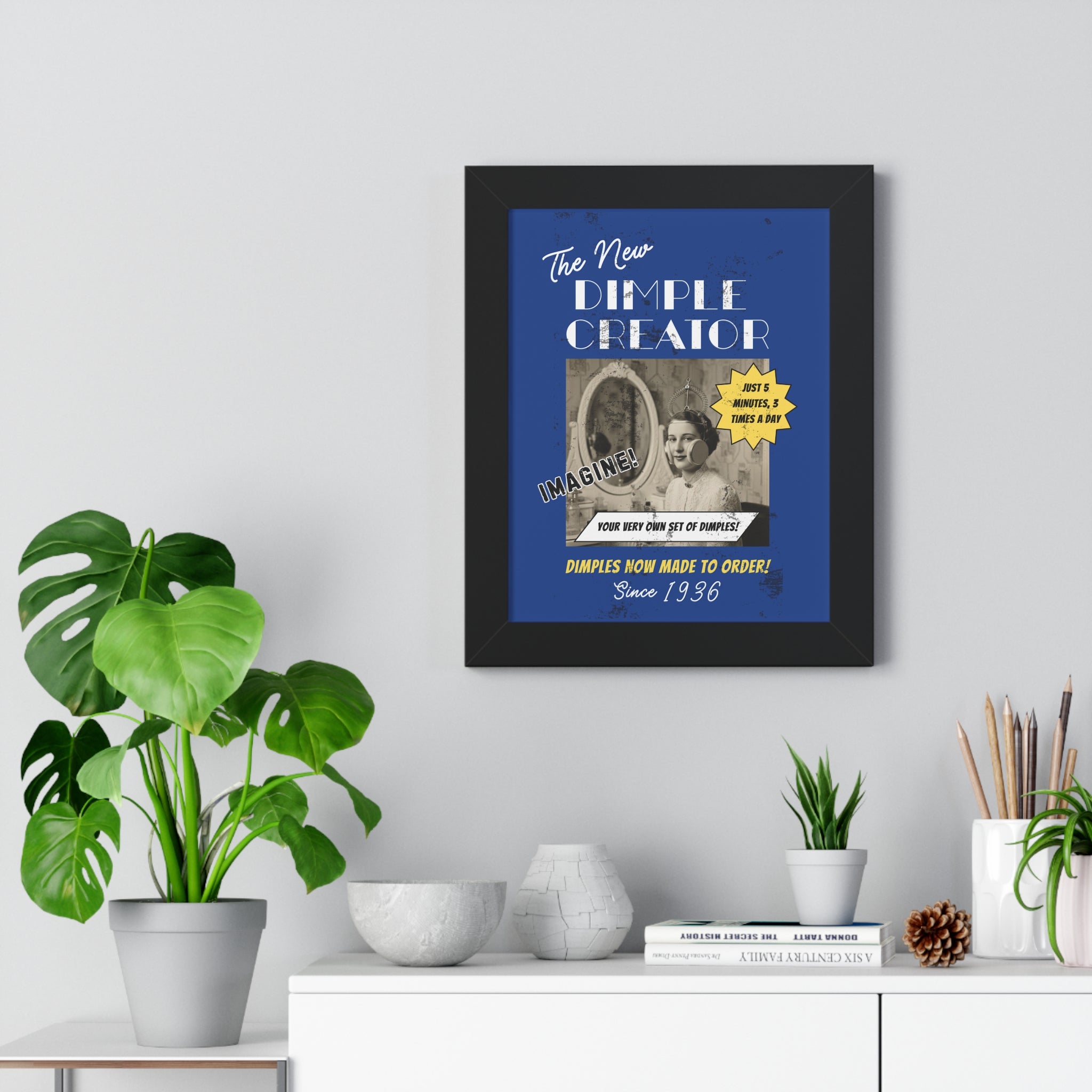 Vintage Dimple Maker Advertisement Framed Poster - Guilty Kick Apparel