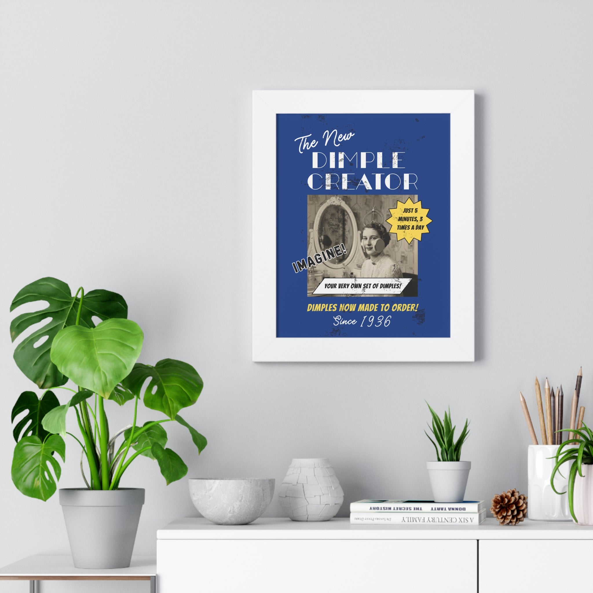 Vintage Dimple Maker Advertisement Framed Poster - Guilty Kick Apparel