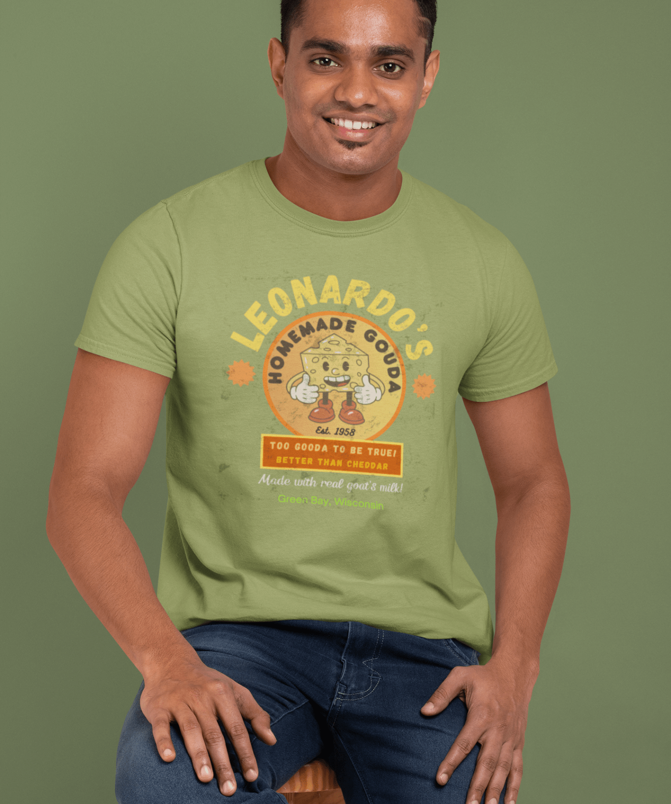 Vintage Homemade Gouda Cheese Company Graphic Tee - Guilty Kick Apparel