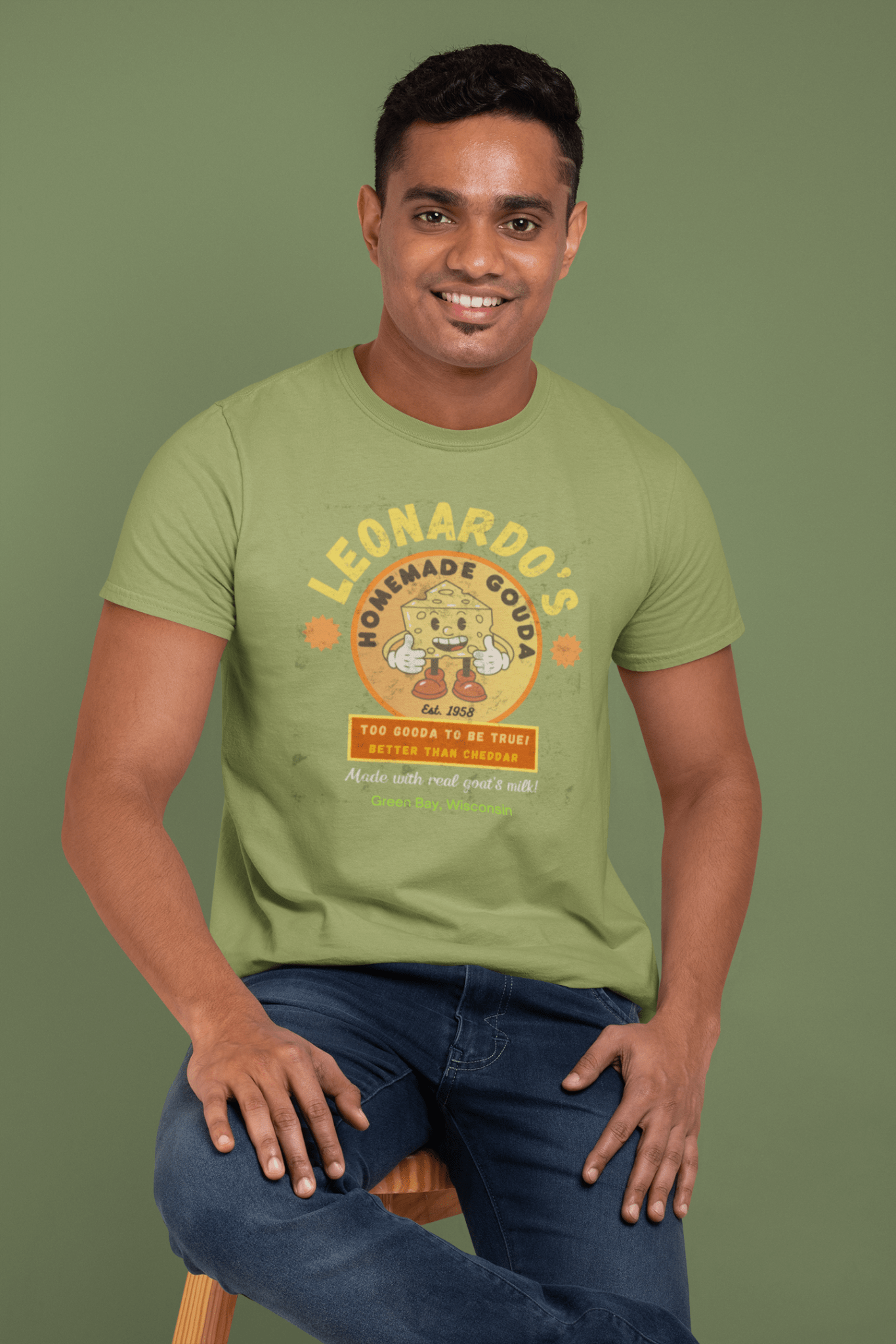 Vintage Homemade Gouda Cheese Company Graphic Tee - Guilty Kick Apparel