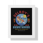 Vintage Hot Dog Restaurant Framed Vertical Poster, Chicago 1967 - Guilty Kick Apparel