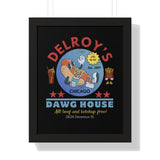 Vintage Hot Dog Restaurant Framed Vertical Poster, Chicago 1967 - Guilty Kick Apparel