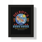 Vintage Hot Dog Restaurant Framed Vertical Poster, Chicago 1967 - Guilty Kick Apparel