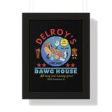 Vintage Hot Dog Restaurant Framed Vertical Poster, Chicago 1967 - Guilty Kick Apparel