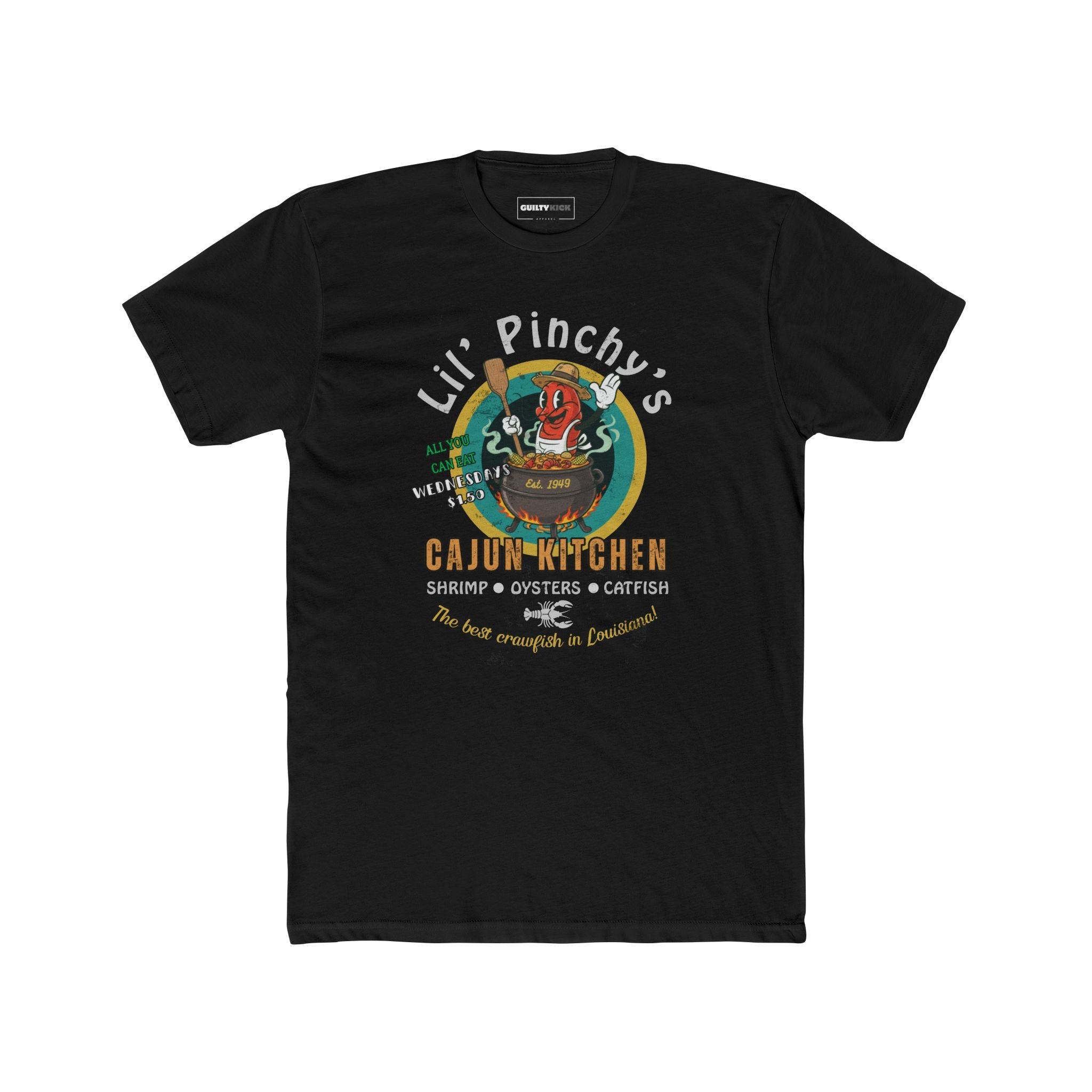 Vintage Lil' Pinchy's Crawfish Boil Graphic Shirt - Guilty Kick Apparel