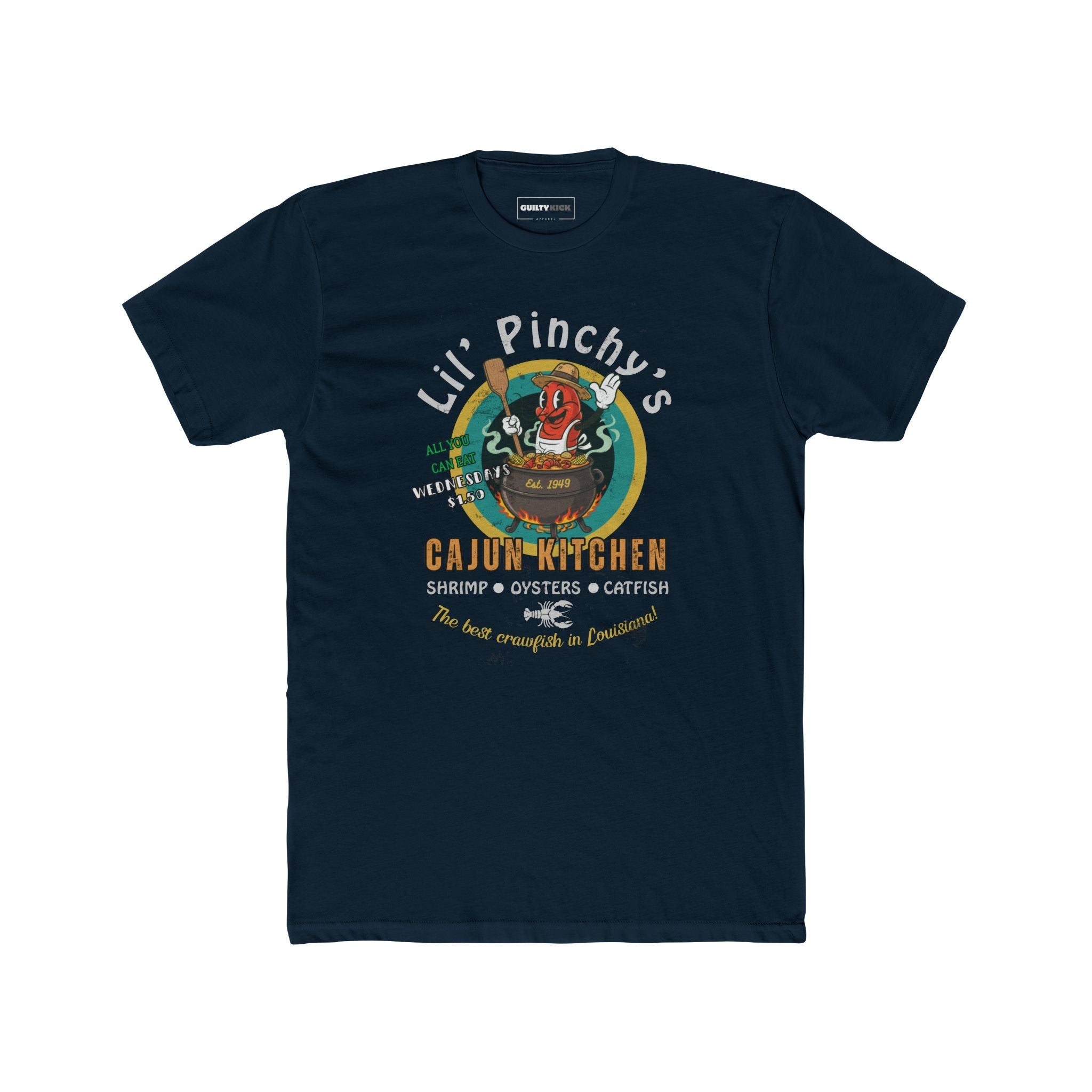 Vintage Lil' Pinchy's Crawfish Boil Graphic Shirt - Guilty Kick Apparel