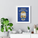 Vintage Parody Asbestos Ad Framed Poster Wall Art - Guilty Kick Apparel
