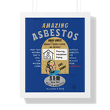 Vintage Parody Asbestos Ad Framed Poster Wall Art - Guilty Kick Apparel