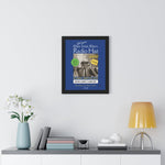 Vintage Radio Hat Man Framed Vertical Poster - Guilty Kick Apparel