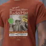 Vintage Radio Hat Man Graphic Tee, 1949 iPod Parody Shirt - Guilty Kick Apparel
