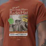 Vintage Radio Hat Man Graphic Tee, 1949 iPod Parody Shirt - Guilty Kick Apparel