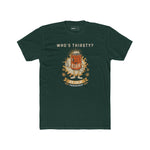 Vintage "Who's Thirsty?" Retro Beer Can Graphic T-Shirt - Guilty Kick Apparel