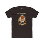 Vintage "Who's Thirsty?" Retro Beer Can Graphic T-Shirt - Guilty Kick Apparel
