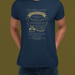 Vladimir & Sons Soil Relocation Graphic Tee, Dracula Transylvania Dirt Hauling Satire Shirt, Vintage Gothic Vampire Parody Halloween T-Shirt - Guilty Kick Apparel