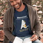 Where Are You? Howling Dog Minimalist Tee Separation Anxiety Satire Graphic Shirt - Guilty Kick Apparel