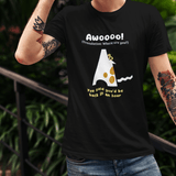 Where Are You? Howling Dog Minimalist Tee Separation Anxiety Satire Graphic Shirt - Guilty Kick Apparel