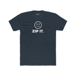 ZIP IT. Zipper Mouth Smiley Face T-Shirt Funny Sarcastic Graphic Tee | Guilty Kick Branded - Guilty Kick Apparel