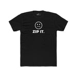 ZIP IT. Zipper Mouth Smiley Face T-Shirt Funny Sarcastic Graphic Tee | Guilty Kick Branded - Guilty Kick Apparel