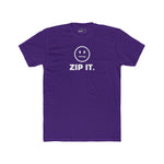 ZIP IT. Zipper Mouth Smiley Face T-Shirt Funny Sarcastic Graphic Tee | Guilty Kick Branded - Guilty Kick Apparel